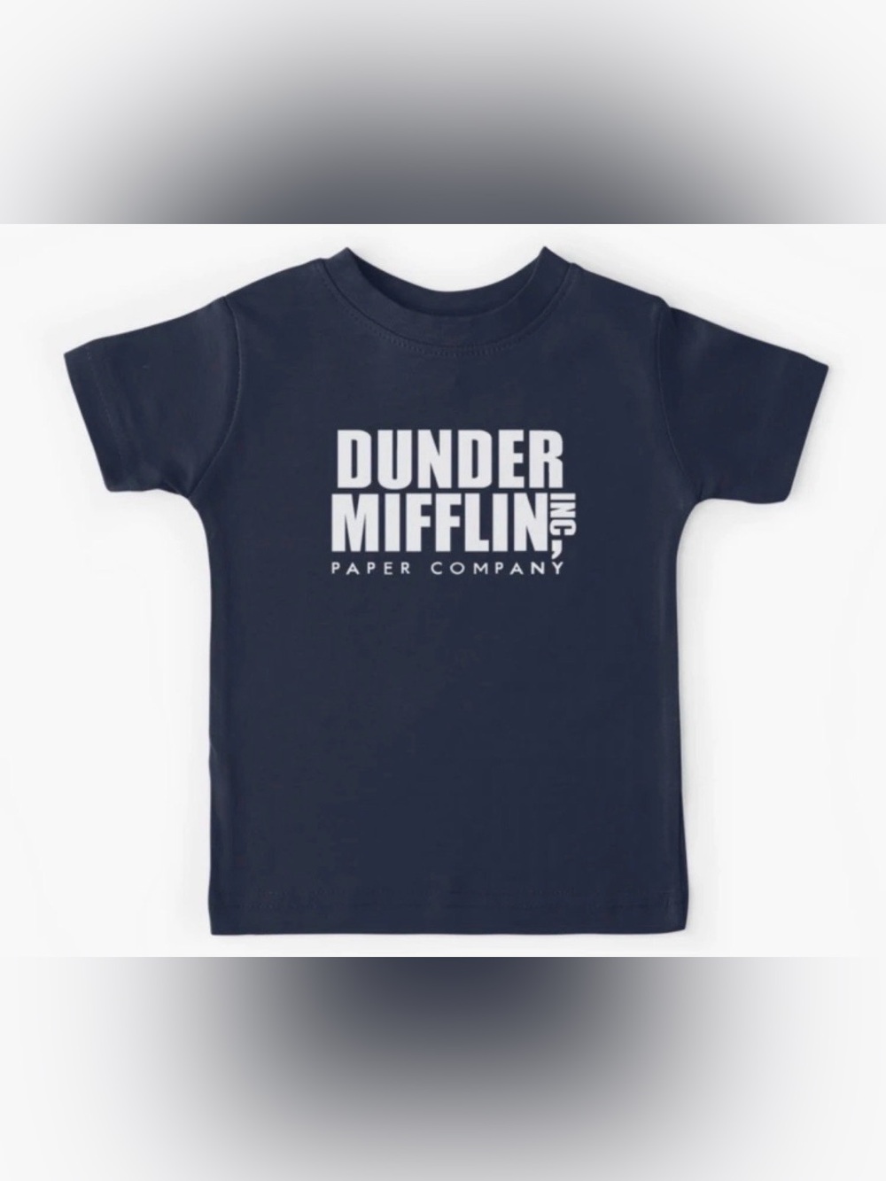 NWT The Office Dunder Mifflin Toddler Blue Tee Shirt 5T